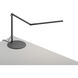 Z-Bar Mini 12.7 inch 5.00 watt Metallic Black Desk Lamp Portable Light